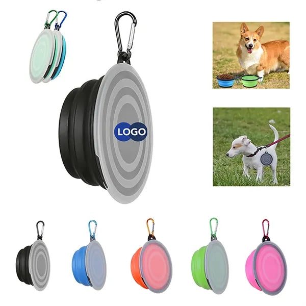 Portable Collapsible Pet Bowls with Lid