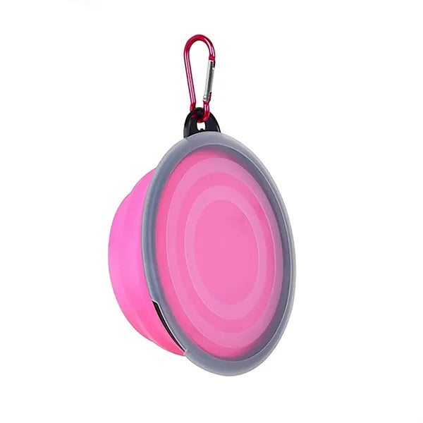 Portable Collapsible Pet Bowls with Lid