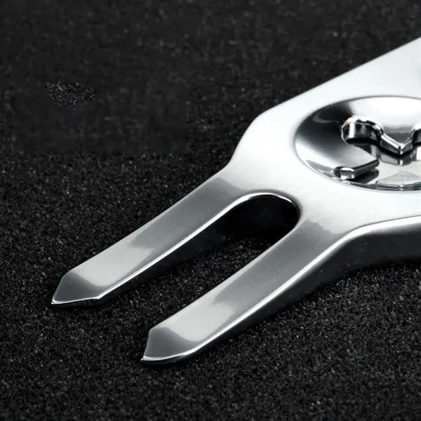 Golf Greens Fork Turf Repair Tool with Bottle Opener