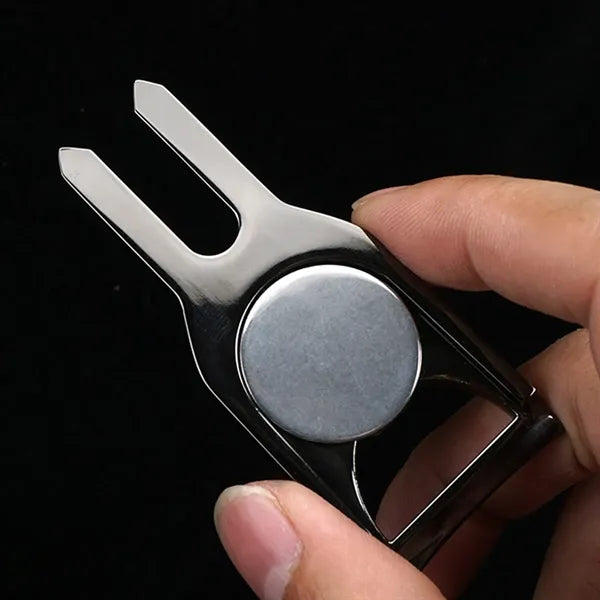 Golf Greens Fork Turf Repair Tool with Bottle Opener