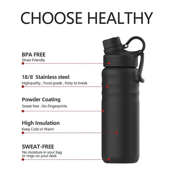 Wall Vacuum Stainless Steel Sports Water Bottle