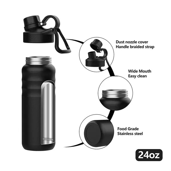 Wall Vacuum Stainless Steel Sports Water Bottle
