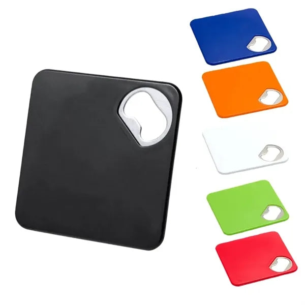 Econo Bottle Opener Coaster with EVA Foam Base