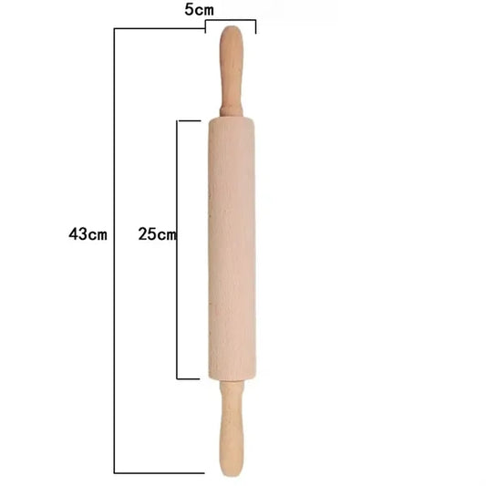 Wood Rolling Pin Light Brown