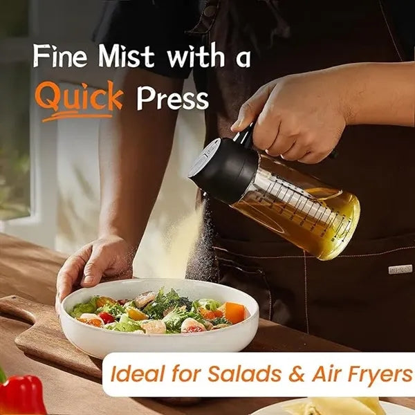 16oz Light-Blocking Dark Oil Sprayer For Cooking