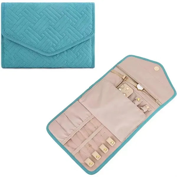 Travel Jewelry Organizer Case Foldable Roll