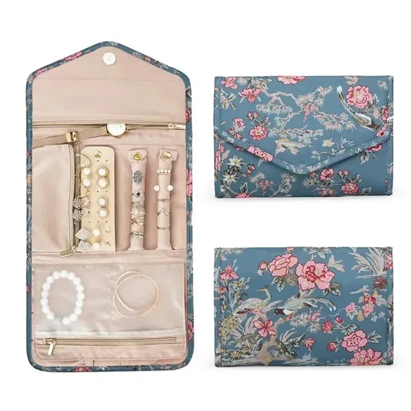Travel Jewelry Organizer Case Foldable Roll