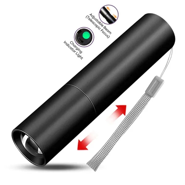 Rechargeable Aluminum LED Flashlight