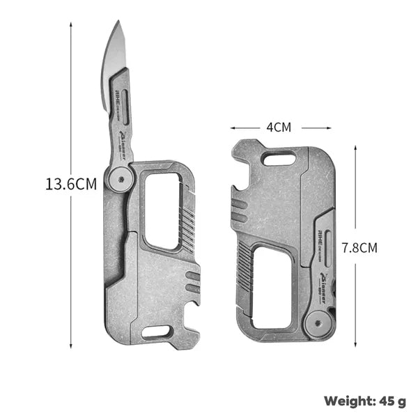 Titanium Alloy Multi-Tool Keychain