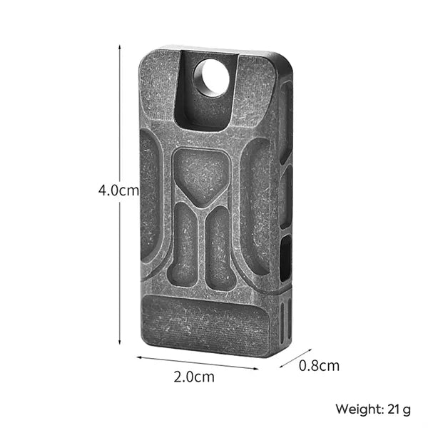 Titanium Alloy Dual-Tube Emergency Whistle