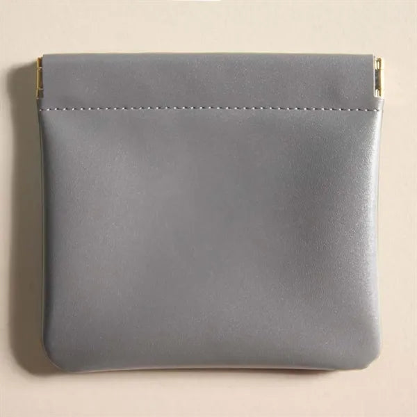 Squeeze Leather Storage Pouch