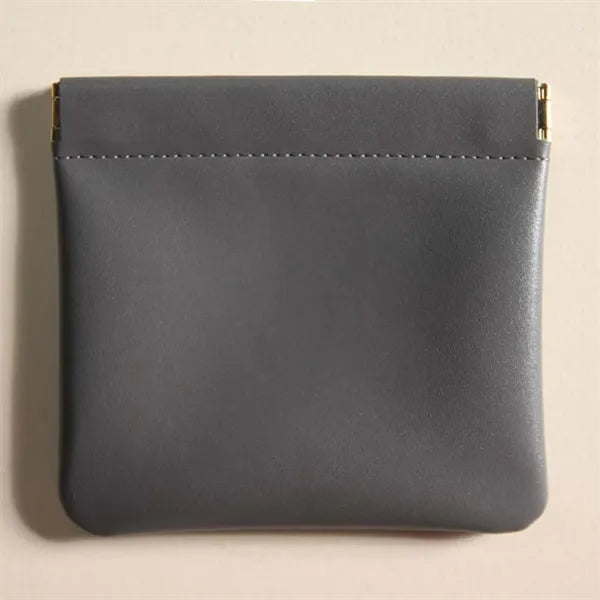 Squeeze Leather Storage Pouch