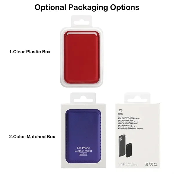 Magnetic Leather Wallet for iPhone