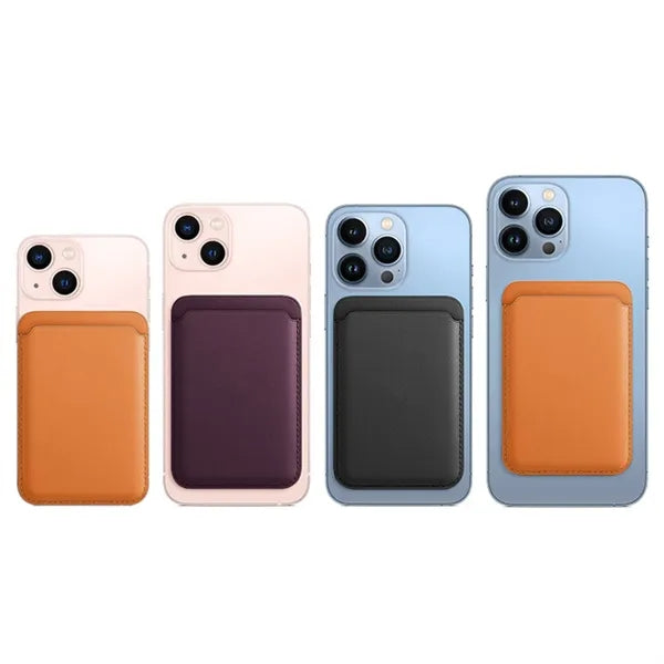 Magnetic Leather Wallet for iPhone