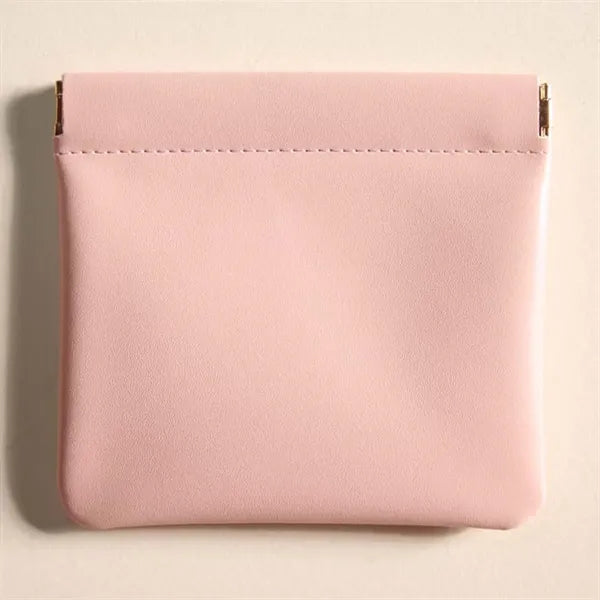 Squeeze Leather Storage Pouch