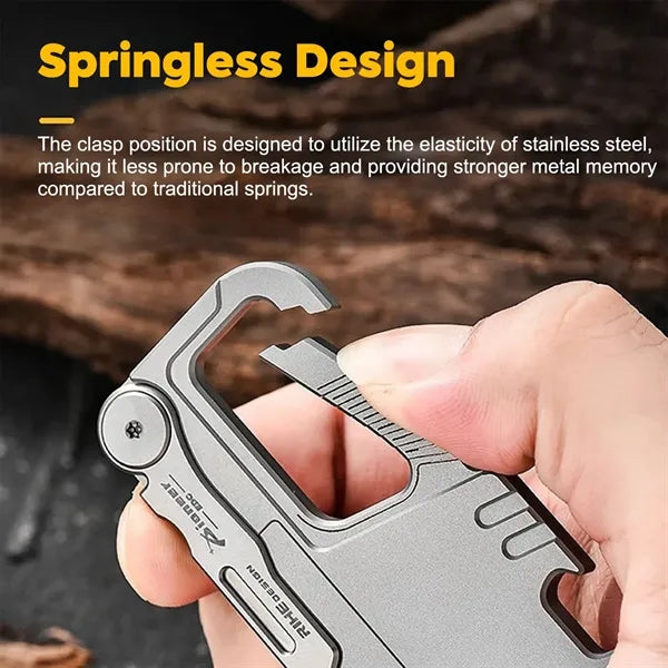 Titanium Alloy Multi-Tool Keychain