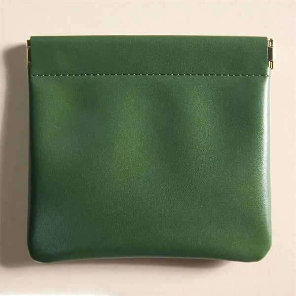 Squeeze Leather Storage Pouch