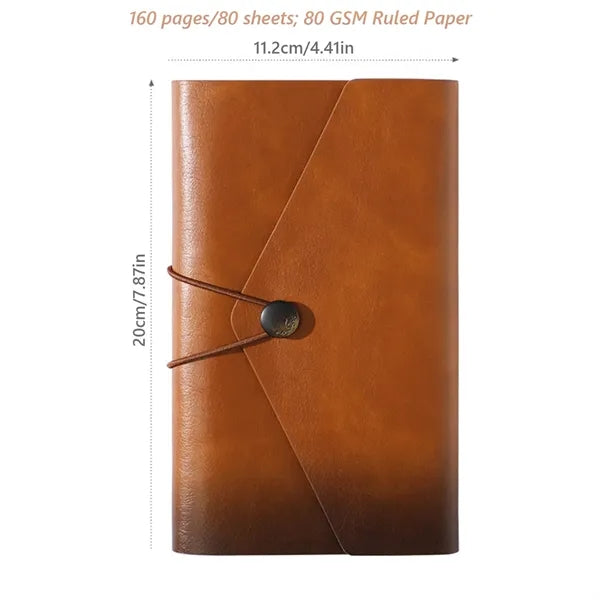 Vintage Leather Refillable A6 Notebook