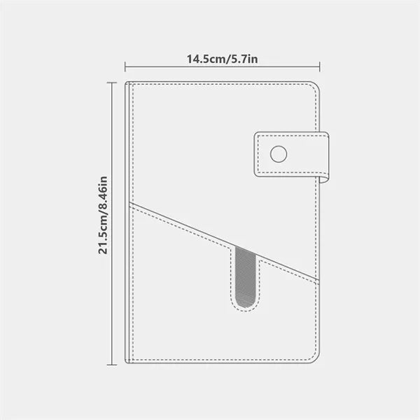 A5 Notebook with Front Pocket