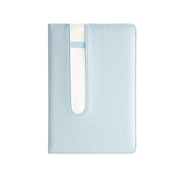 A5 Leather Notebook with Pen Holder