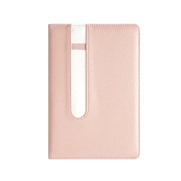 A5 Leather Notebook with Pen Holder