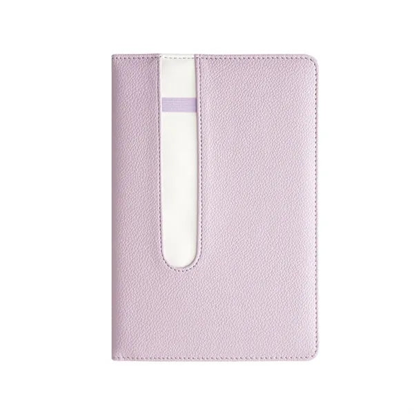 A5 Leather Notebook with Pen Holder