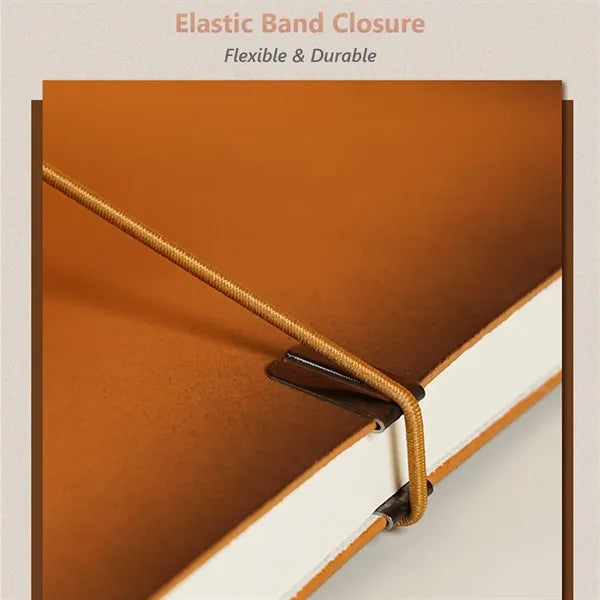 Elastic Band Leather A5 Notebook