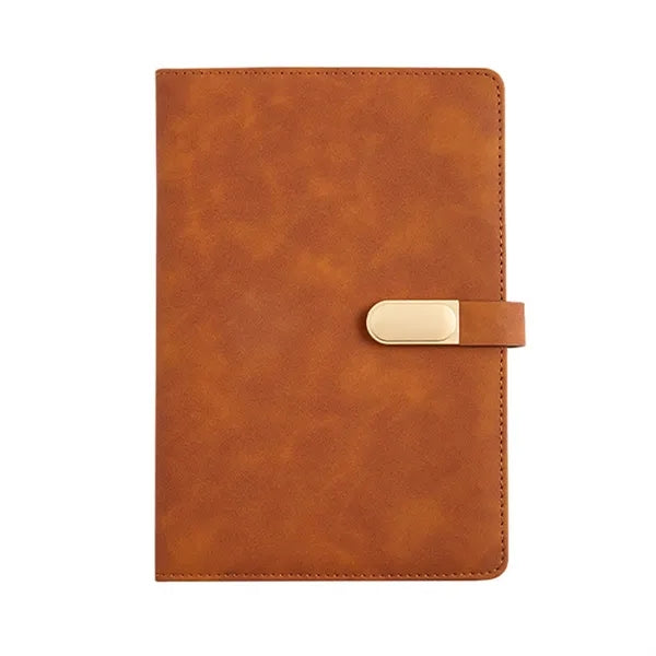 A5 Leather Notebook with Magnetic Closure
