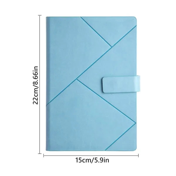 A5 Magnetic Closure Leather Notebook
