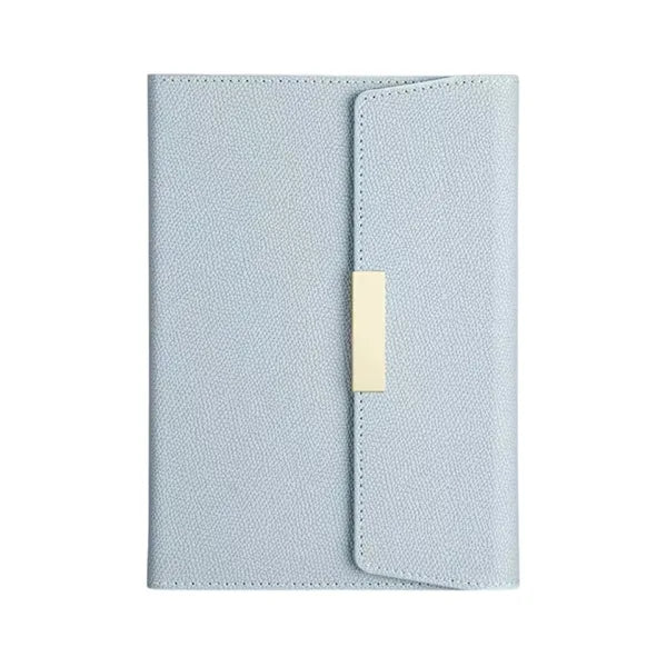 A5 Tri-Fold Leather Notebook with Magnetic Closure