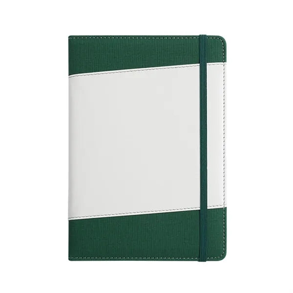 A5 Faux Bamboo Notebook with Elastic Band