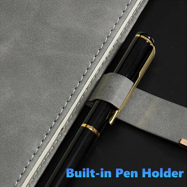 A5 Leather Notebook with Magnetic Closure
