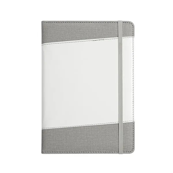 A5 Faux Bamboo Notebook with Elastic Band