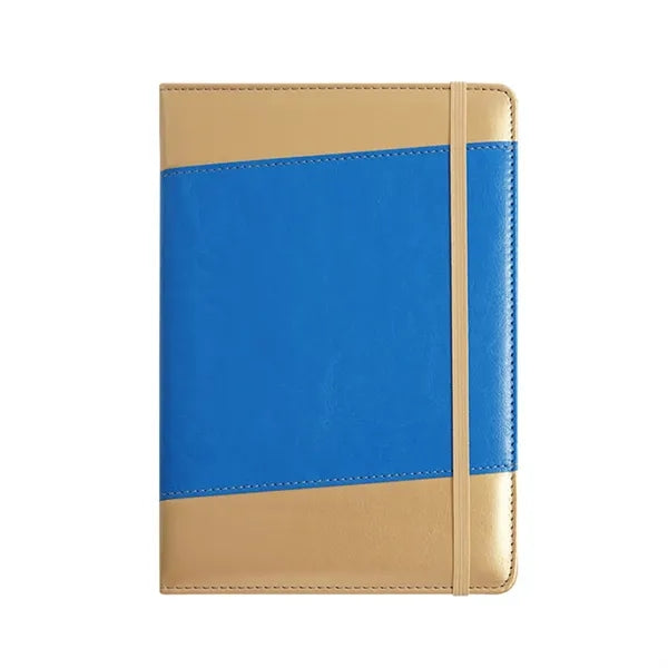 A5 Faux Bamboo Notebook with Elastic Band