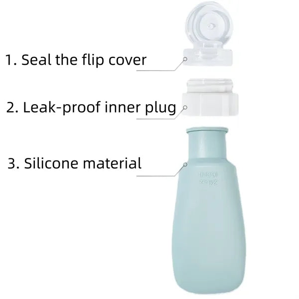 Silicone Travel Bottles For Toiletry Shampoo Free Shipping