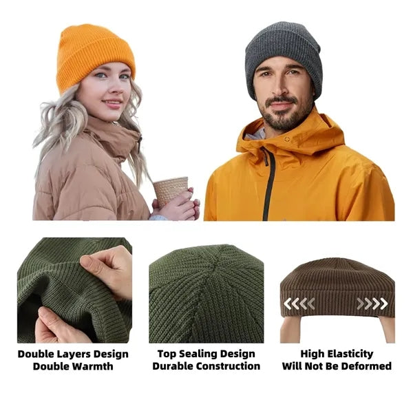 Unisex Winter Knit Beanie Cuffed Cap