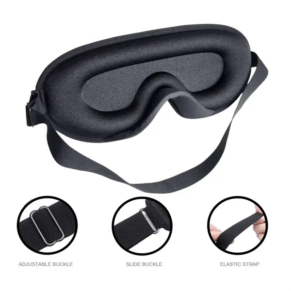 Adjustable Pressure-Free & Light Block-Out Sleeping Eye Mask