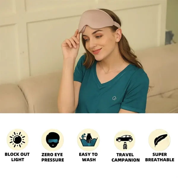 Adjustable Pressure-Free & Light Block-Out Sleeping Eye Mask