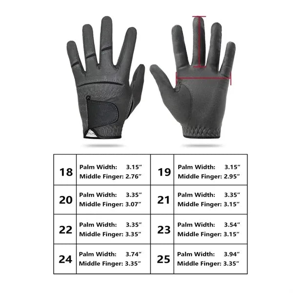 Breathable Leather Golf Gloves