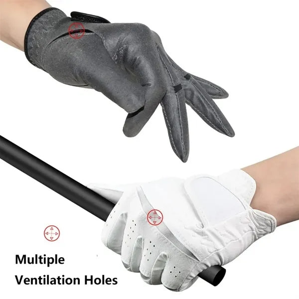 Breathable Leather Golf Gloves