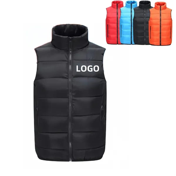 Unisex Winter Quilted Vest Free Shipping