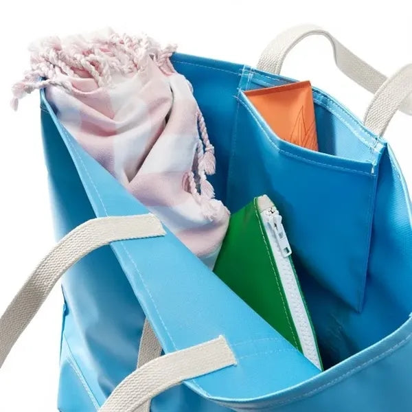 Water-resistant Oversize PU Leather Tote with Inner Pocket