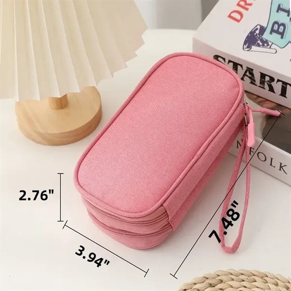 Double Layer Cable Organizer Bag Free Shipping