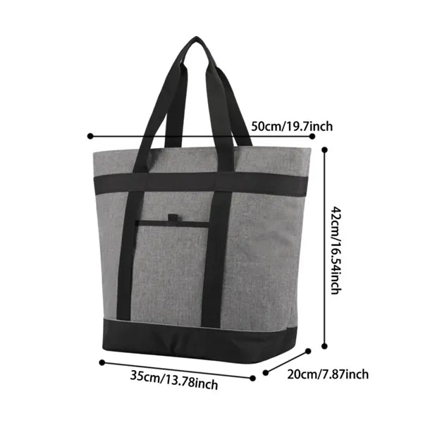 Collapsible Insulated Cooler Grocery Tote Bag