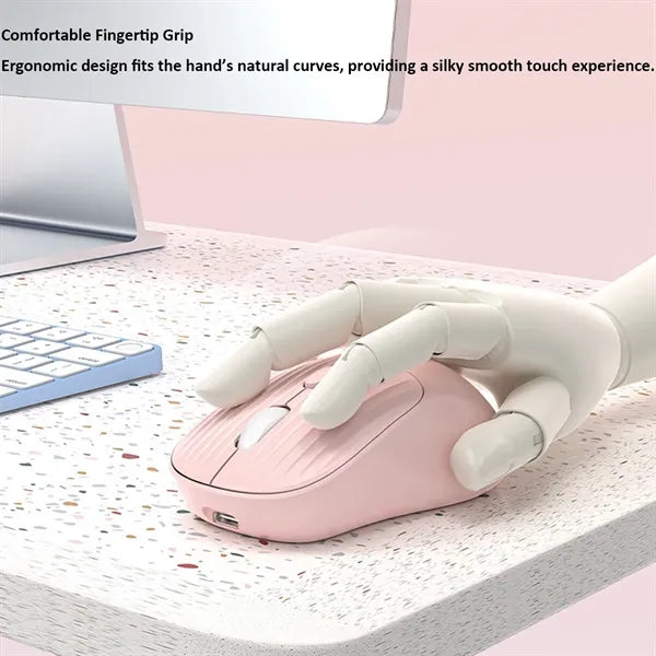 Silent Bluetooth Wireless Mouse Dual Mode Rechargeable