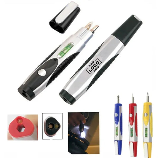 Multi-function Pocket Screwdriver Tool Kit Pen with Level