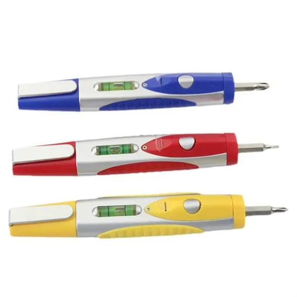 Multi-function Pocket Screwdriver Tool Kit Pen with Level