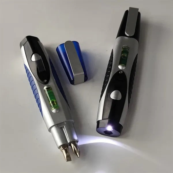 Multi-function Pocket Screwdriver Tool Kit Pen with Level