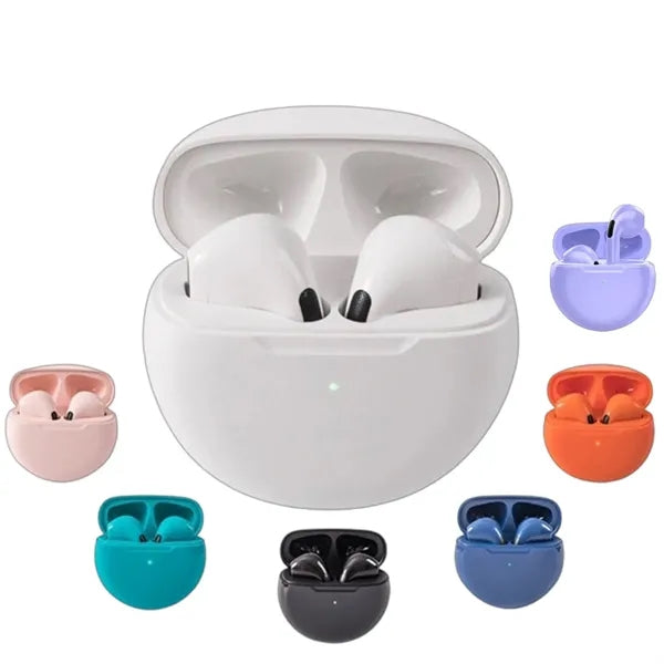 Pro6 TWS Wireless Bluetooth Earbuds In Ear Long Battery