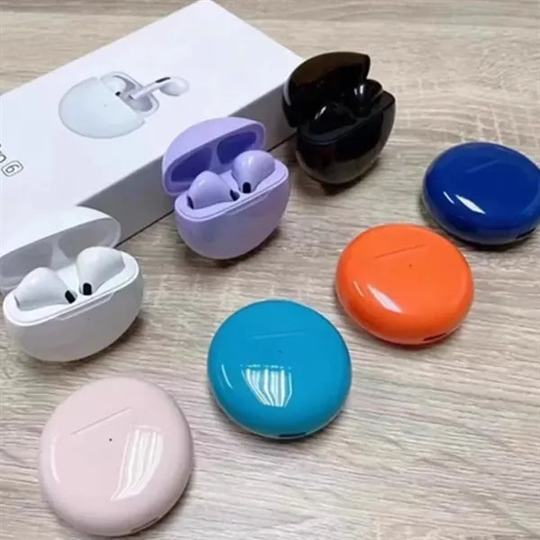 Pro6 TWS Wireless Bluetooth Earbuds In Ear Long Battery